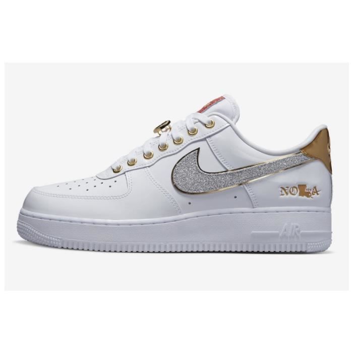 Nike AIR Force 1 Run Retro High Running Femme Homme forces1 110 blanc Size 37 Blanc Cdiscount Chaussures