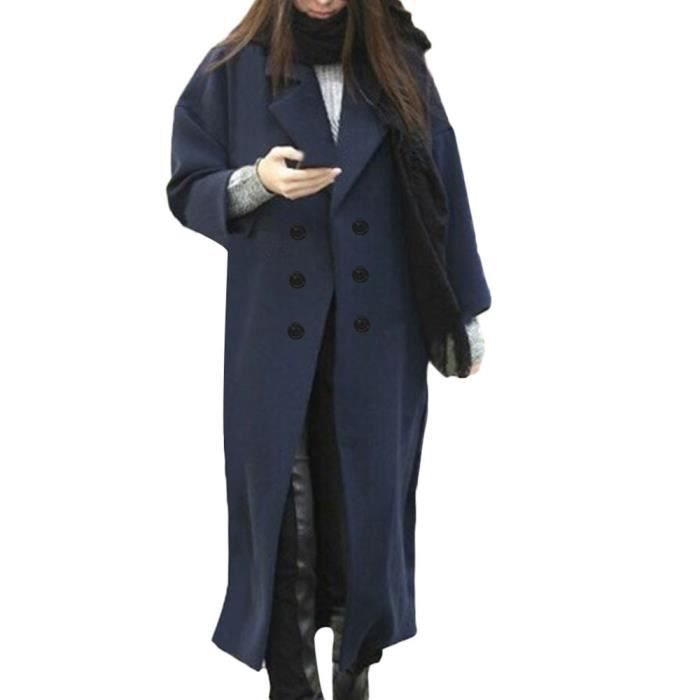 manteau très long femme