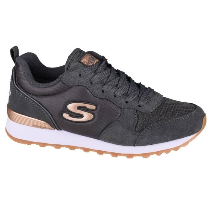 Skechers Chaussure Skechers Originals Og 85 - Goldn Gurl - Style vintage amusant et sportif - Gris - Daim-Nubuck - Mixte