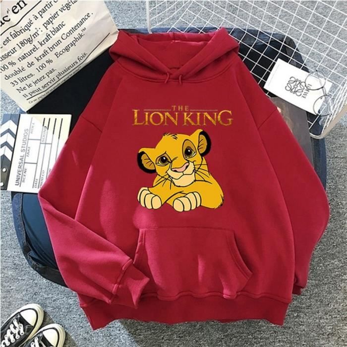 Lot De 2 Sweats à Capuche Le Roi Lion, 100% Coton, Tailles 12-14 Ans, Occasion Très Bon état