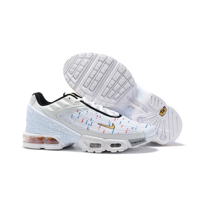Baskets NIKE AIR MAX Tn3 Plus TXT Chaussures Running Femme Entraînement  Blanc Bleu Rouge - Cdiscount Sport