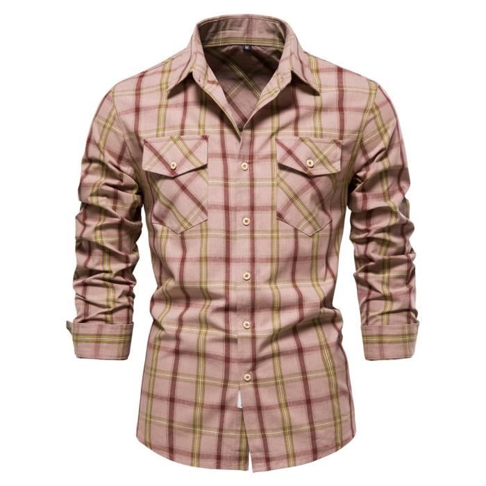 Chemise à carreaux homme discount vintage