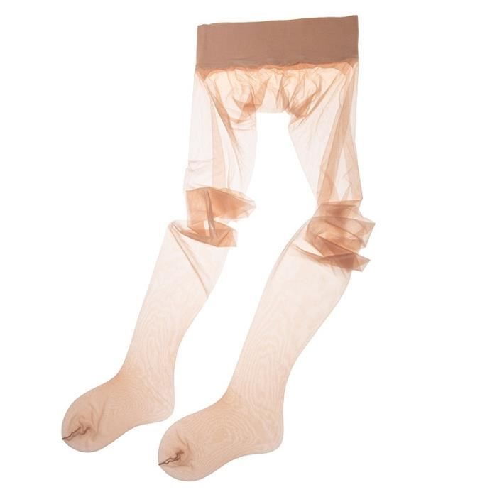 Collant Voile PRETTYLOVEHOSE Noir - Effet Couture Noeud - Taille Unique