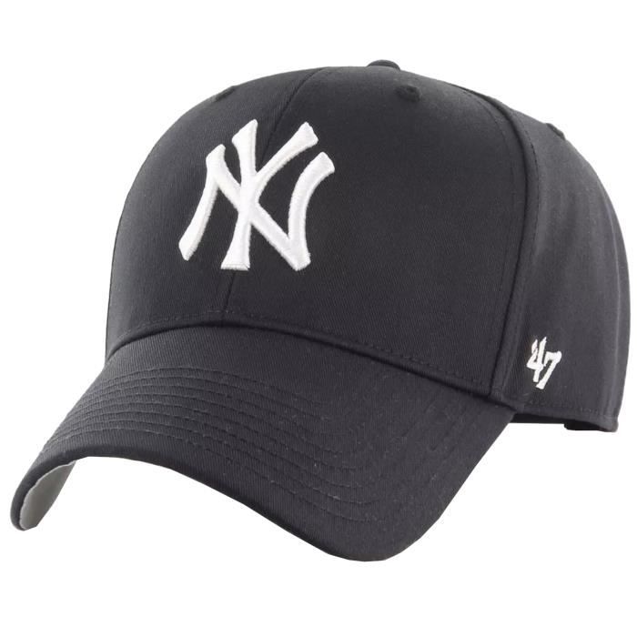 47 Brand MLB New York Yankees Cap B-RAC17CTP-BK-OSFA, Homme, Noir, casquettes