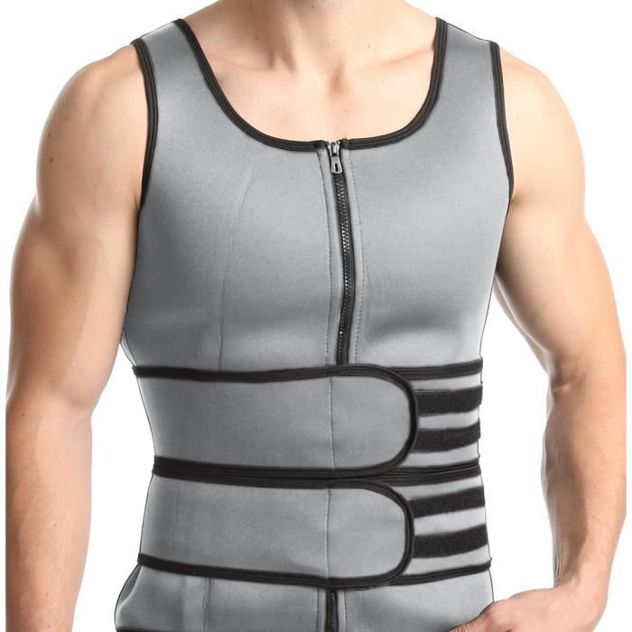Débardeur de Sudation Homme - Néoprène Sauna Minceur Gaine Amincissante