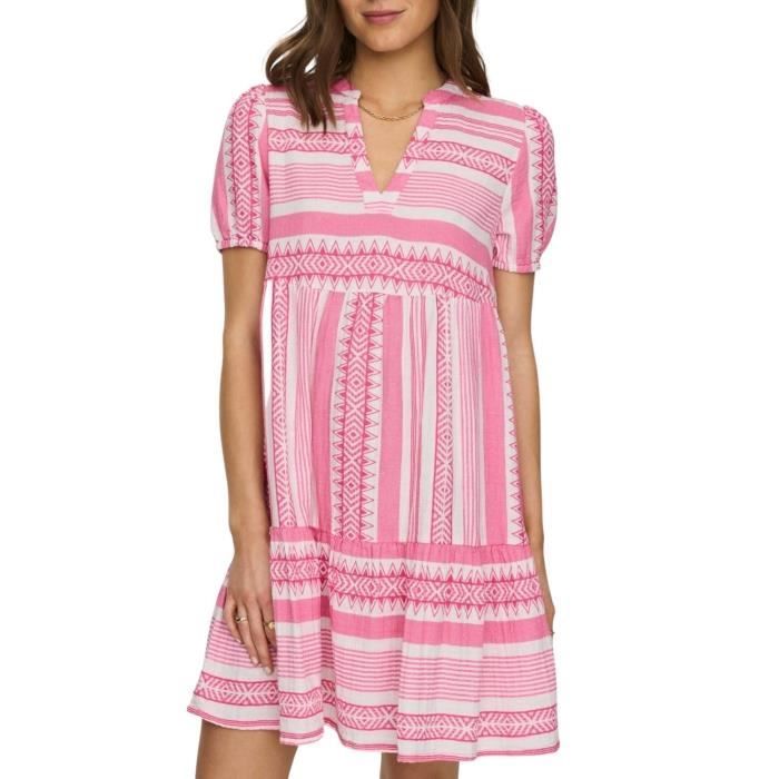 Robe Only Nora Rosa pour Femme Rose - Cdiscount Pr??t-?�-Porter