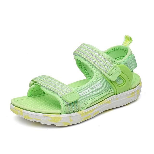Chaussures Sandales en TOILES Salomé BEBE - VERT pomme | Chaussures Lucine