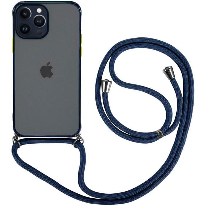 Coque pour Smartphone ZhinkArts Collier pour Apple iPhone 7 Plus / 8 Plus 5,5 Display Étui de Téléphone avec Cordon Ètuis à Bandoulière Noir Réfléchissant 
