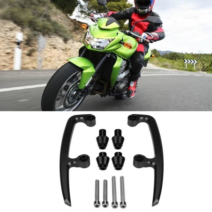 TAZGANTAX Poignée Passager Arrière CNC Pour MT-09 / FZ-09 (2013-2020) – Barre D'Appui Ergonomique En Aluminium Noir