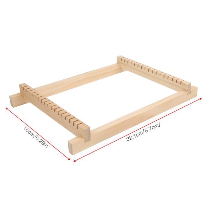 Métier à Tisser Perles En Bois Et Acier Inox - Machine à Bijoux DIY Pour Bracelets Et Créations