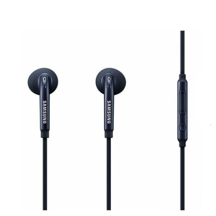 Ecouteurs kit piéton oreillettes Main Libres original avec télécommande et micro EO-EG920BB Noir pour Samsung Galaxy A30 SM-A305