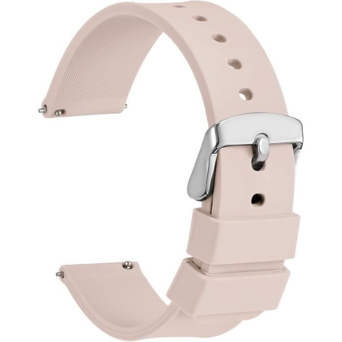Bracelet Montre DeTomaso En Cuir Marron - Largeur 20 Mm - Boucle Argentée - Neuf Avec étiquettes - Fabriqué En Italie