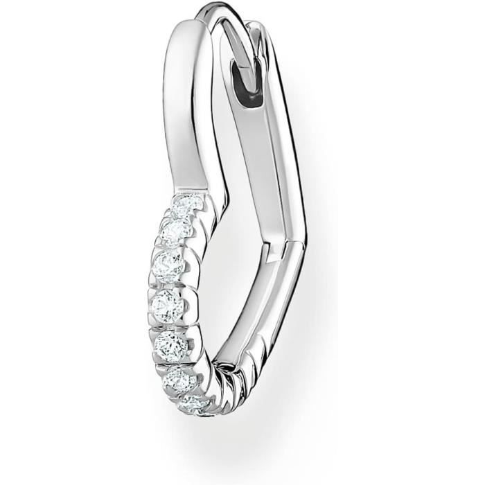Boucles D’oreilles Guitare En Argent 925 – Pendantes Avec Zircon – Neuf Avec étiquettes