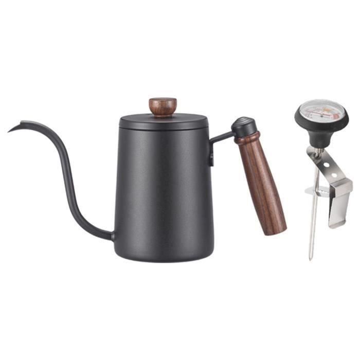 Bouilloire à Café Goutte à Goutte Inox Bec Étroit 250ml - Légère, Anti-brûlure Et Précise Pour Voyage Et Usage Manuel