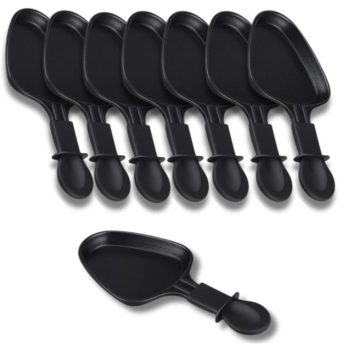 Lot De 6 Coupelles à Dips 180 Ml - Plastique Sans BPA, Micro-ondes Et Lave-vaisselle, Anthracite