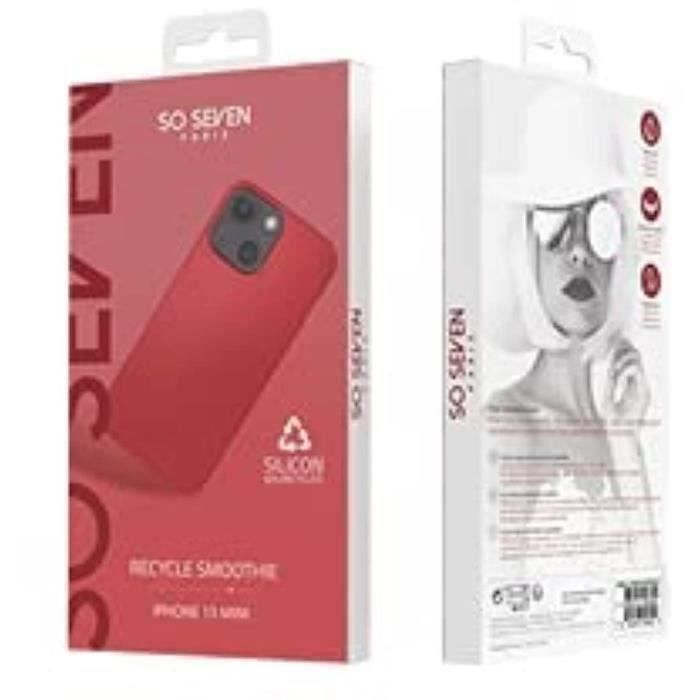 SO SEVEN COQUE SMOOTHIE RECYCLE ROUGE IPHONE 13 MINI