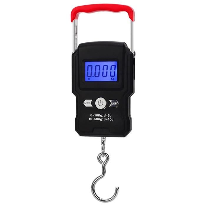 110lb/50kg Balance Pêche À Affichage Lcd Rétroéclairé
