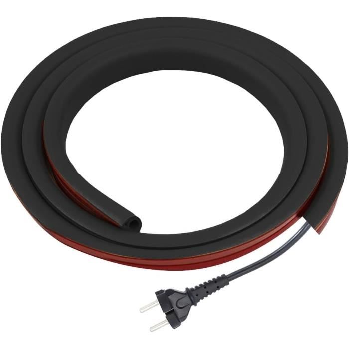 Gaine Pour Câbles électriques PVC - Autocollante, Facile à Couper, Cache-fils Pour Sol Et Mur (noir, 2,5 Cm X 2 M) - 5