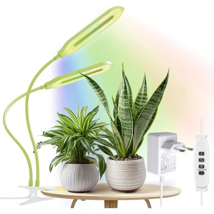 Lampe Horticole LED Croissance Plante avec Support Réglable en