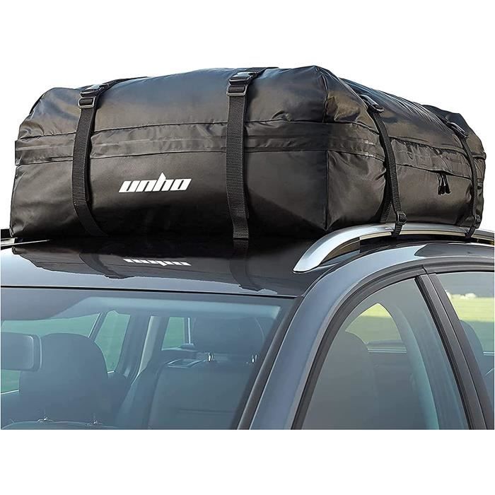 Sac De Toit De Voiture Marretoo 7.3 M³ - Imperméable 840D - Avec Tapis Antidérapant Et Sangles - Gris