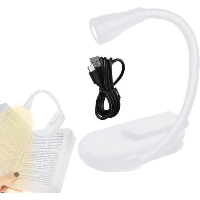 Lampe De Lecture Pour Livre, Liseuse Led Rechargeable, 3 Modes De Luminosite X 3 Couleurs Blancchaudblanc Chaud 360cou Flexible Lampe Liseuse Pour Lire Des Livres Au Lit Voyage 88556560