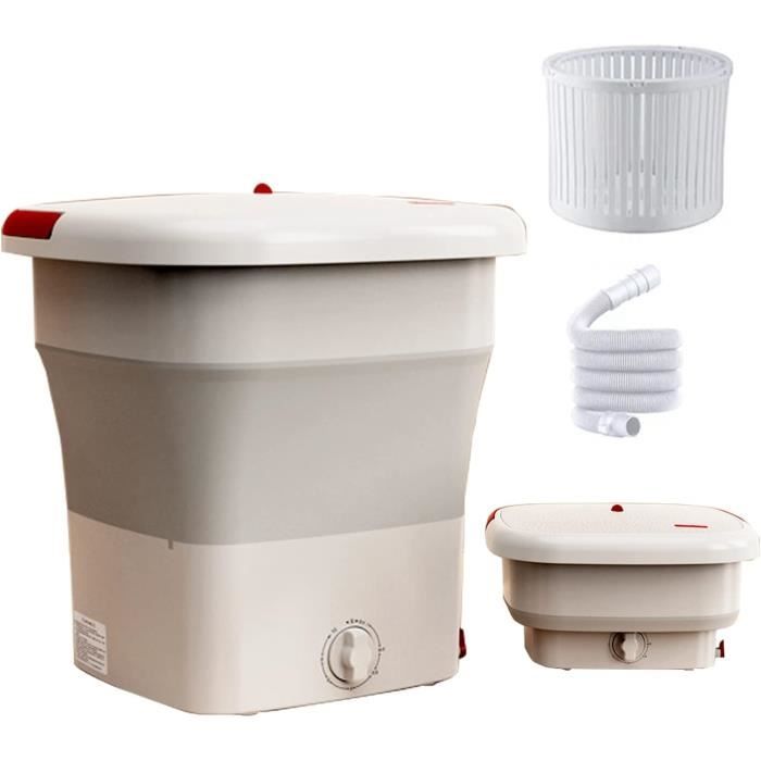 Mini Machine à Laver Portable 12L – Lave-Linge Pliant Avec 3 Modes, Panier Essorage Amovible, Idéal Appartements Et Dortoirs