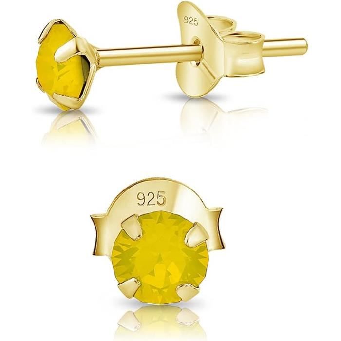 Boucles D'oreilles Clous Argent 925 Plaqué Or, Avec Perles De Culture Roses - Neuf Avec étiquettes