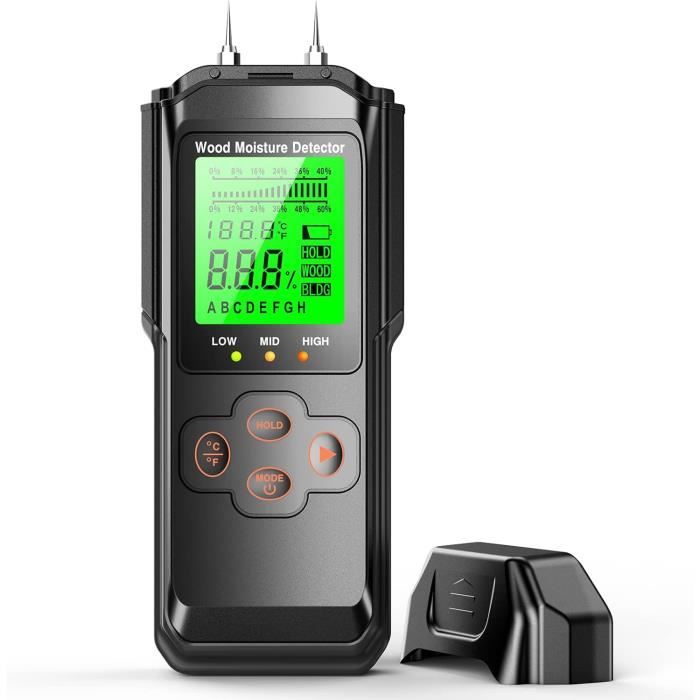Humidimètre Pour Bois Pour Murs, Testeur D'Humidité Numérique Pour Bois, Détecteur D'Humidité