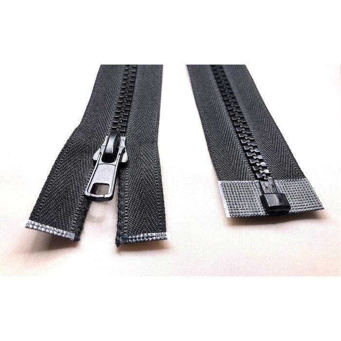 Fermeture Éclair Robuste N° 5 Avec Dents En Plastique Séparable Noir 67 Cm[L4881] Cdiscount