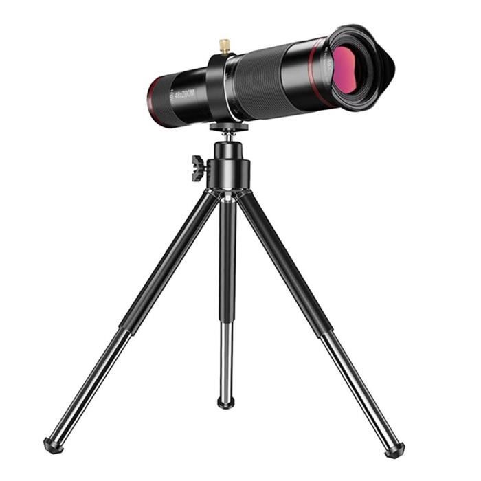50X - 4K HD télescope optique Zoom téléphone caméra lentille téléobjectif  pour iPhone Huawei Xiaomi Smartphon - Cdiscount Téléphonie