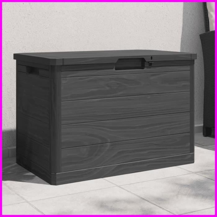 Boîte à coussins dextérieur - V BESTLIFE - DXBK - Anthracite - 160 L - Verrouillable
