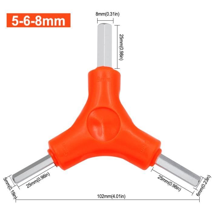 Jotekonoby Clé hexagonale 10 en 1 en forme d'os pour vélo