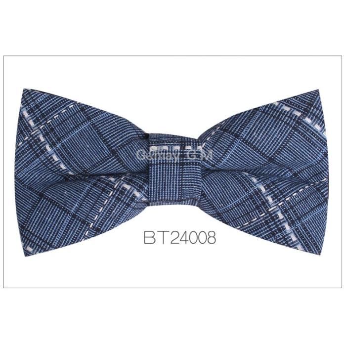 Nœud Papillon Pré-noué Garçon - Taille 8 Ans - Motif Plaid Houx Et Noir - Marque Littlest Prince