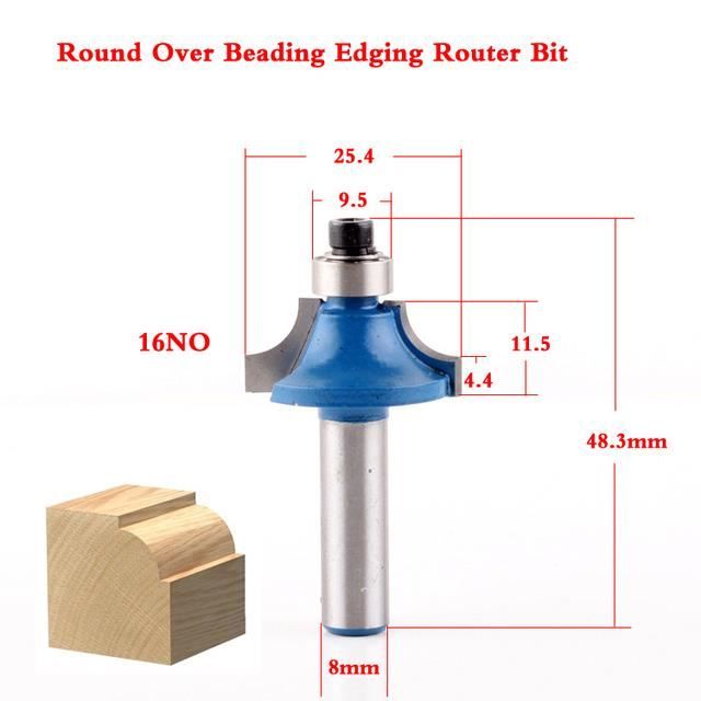 Tige De Routeur Diggtor 1/2 Pouces - Fraises à Double Cannelure Pour Bois - Modèles R18/R30