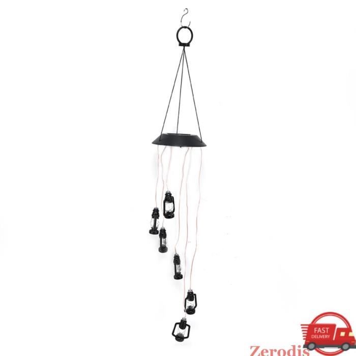 Carillon Éolien Solaire - Changement De Couleur LED - Pour Jardin Ou Balcon - Déco Extérieur