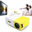 Vidéoprojecteur LED 1080p Portable FOXNOVO - Cinéma Full HD - 400 Lumens - Jaune-1