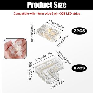 HERCHR Connecteur LED 4 Broches, Connecteur De Ruban LED RVB Connecteur De Bande LED Bande Conductrice 4 Broches Fil Femelle 4 Broches Pour Bande Lumineuse LED
