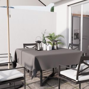 Nappe Toile Cirée Carré 180x180 Cm - Motif Carreaux De Ciment Gris | Teknigomme Neuf