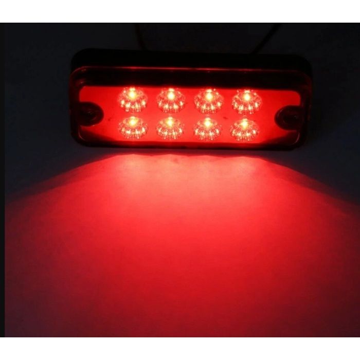 Lot De 4 Feux De Gabarit LED Étanchés 12/24V Rouge/Jaune – Feux Latéraux Pour Remorque, Camion, Bus