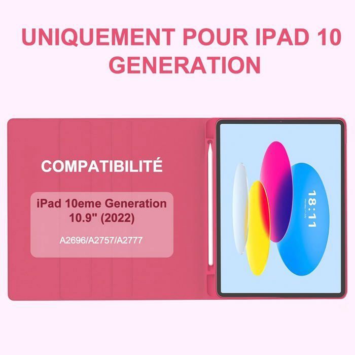 Coque Clavier IPad Magic Keyboard - Compatible 10e Et 11e Génération (A17) - SOPPY Noir