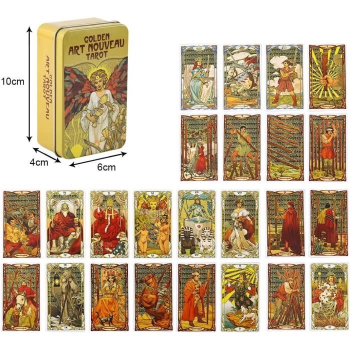 Cartes de Tarot - Golden Art Nouveau Tarot - Jeux classiques - à
