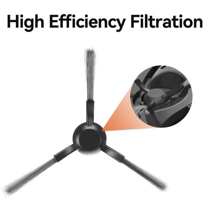 Lot De 10 Brosses Latérales De Rechange Pour Aspirateur Robot JONR P20