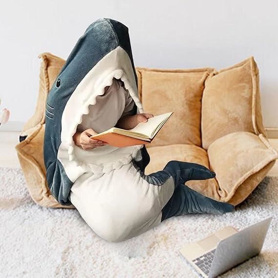 Sac Couchage Coton Couverture Requin U00e0 Enfiler Costume De