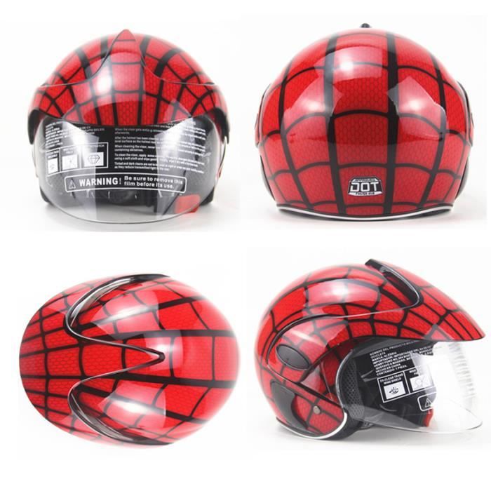 kingbike nouveau anime conception spiderman enfants casque intégral de  sécurité pour enfants casque de montagne casque de sport de plein air pour  enfants