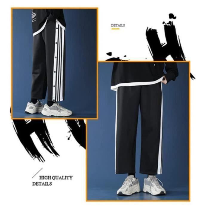 Jogging adidas hotsell bouton pression homme