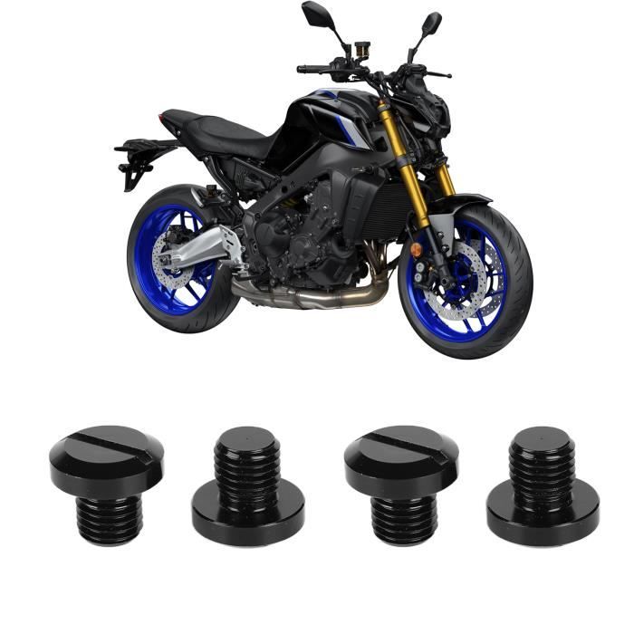 Bouchons De Trou De Rétroviseur CNC M10 X 1.25 Compatible CFMOTO 700CLX 800MT - Noir