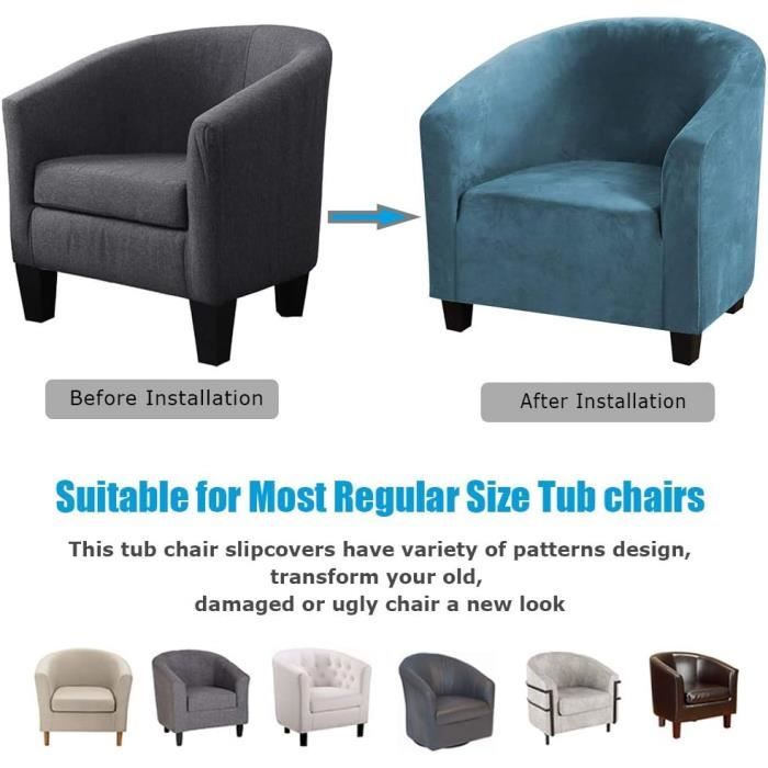 Housses Extensibles Pour Chaises à Bascule - Polyester/Spandex Lavable, Anti-glisse - Protection Contre Taches Et Usure (Style 1)