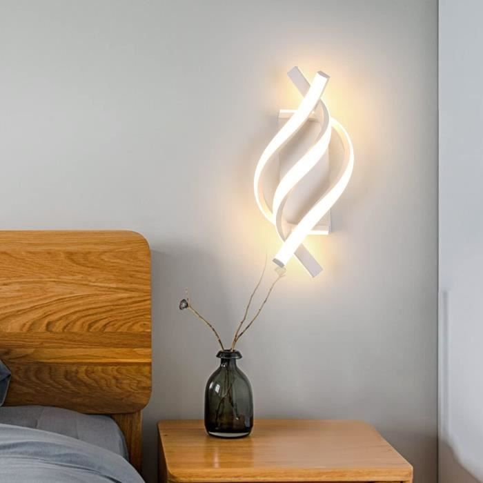 Applique Murale Interieur LED 13W Lampe Murale Ronde Blanc Chaud Moderne  pour Chambre Salon Escalier Couloir[Classe énergétique A+] - Cdiscount  Maison