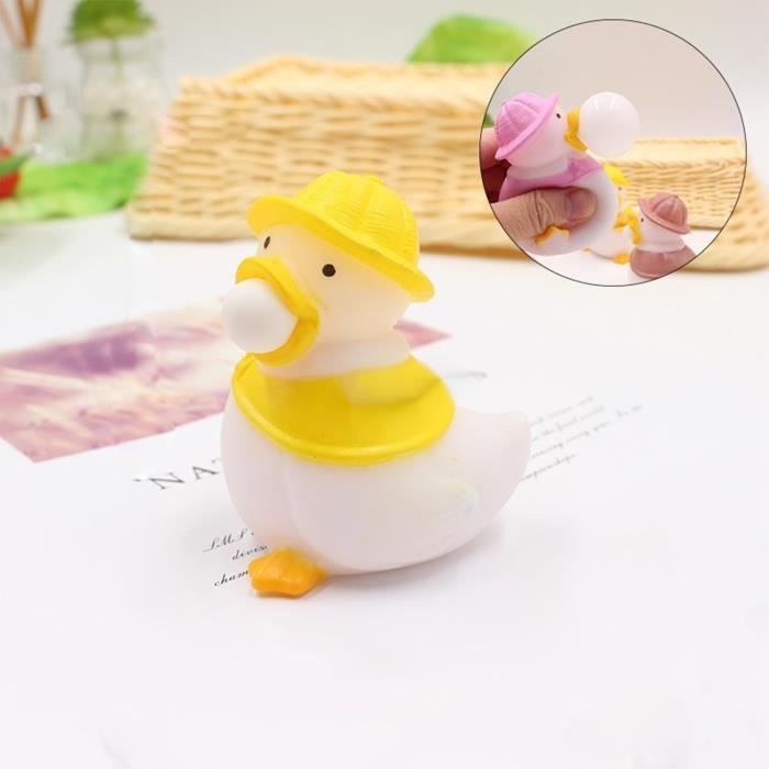 Lot De 2 Jouets Anti-Stress Canard Cancanant – Porte-clés Lumineux Et Sonore – Clicker Pour Clavier – Cadeau Amusant Pour Enfants Et Adultes