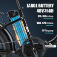Vélo électrique KETELES KF9 - Moteur 1000W - Batterie Samsung 48V 35 Ah - Portée 200 km - Frein hydraulique-2